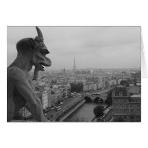 Gargoyle de Notre Dame Tarjeton