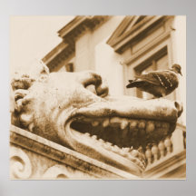 Gargoyle medieval impresiones