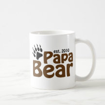 garra de oso de la papá est 2010 tazas