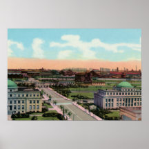 Gary Indiana Birdseye Poster