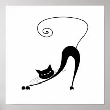 Gatito banal negro 2 impresiones