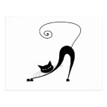 Gatito banal negro 2 postal