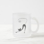 Gatito banal negro 2 tazas