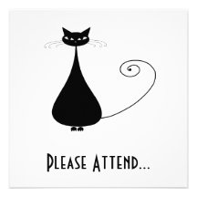 Gatito banal negro 4 anuncio personalizado