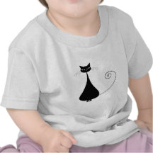 Gatito banal negro 4 camiseta