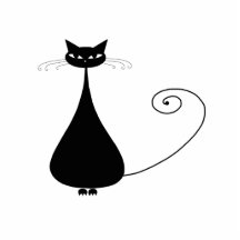 Gatito banal negro 4 esculturas fotográficas