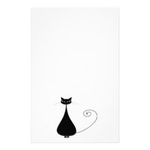 Gatito banal negro 4 papeleria personalizada