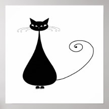 Gatito banal negro 4 posters