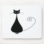 Gatito banal negro 4 tapetes de ratones