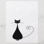 Gatito banal negro 4 tarjetones