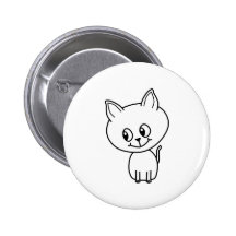 Gatito blanco pin