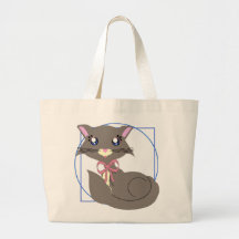 Gatito brumoso Circ y bolso Sq Bolsas