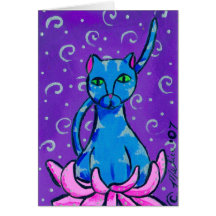 Gatito de Buda Tarjetón