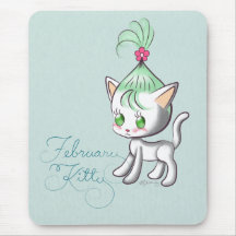 Gatito de febrero alfombrillas de ratones
