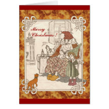 Gatito de Kris Kringle II Tarjeton