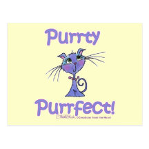 Gatito de Purrty Purrfect Postales