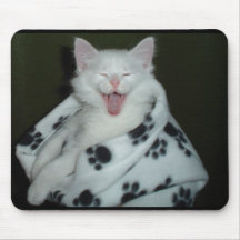 Gatito de risa Mousemat Alfombrillas De Ratones