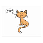 Gatito de Texting - postal