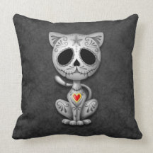 Gatito del azúcar del zombi, oscuro cojines