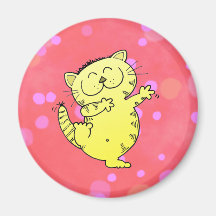 Gatito del baile en sitio rojo iman