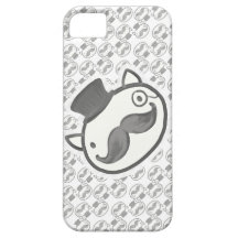 Gatito del caballero iPhone 5 cobertura