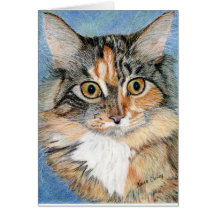Gatito del Coon de Maine Felicitaciones