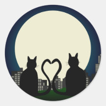 ¡Gatito del el día de San Valentín! Pegatina