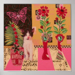 Gatito del escondite: Pintura linda Posters