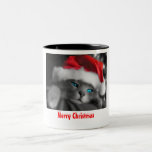Gatito del navidad tazas