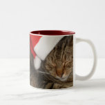 Gatito del navidad tazas