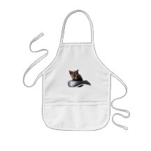 Gatito del pirata informático delantales