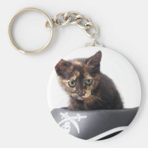 Gatito del pirata informático llavero