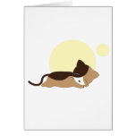 Gatito el dormir felicitación