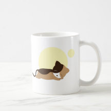Gatito el dormir taza de café
