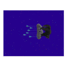 gatito en un gatito del gato de la nube postal