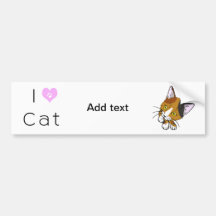 Gatito-gato, concha (三毛猫) etiqueta de parachoque