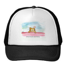 Gatito golpeado violentamente - arte lindo de la a gorras