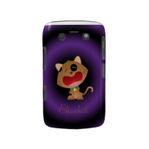 Gatito gritador lindo del dibujo animado personali blackberry bold carcasa