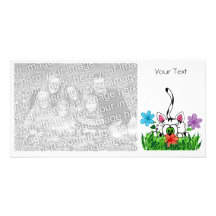 Gatito juguetón, tarjeta de la foto tarjeta fotográfica personalizada