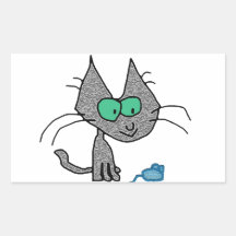 Gatito largo de Wiskerd Rectangular Altavoz