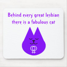 Gatito lesbiano Mousepad
