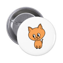Gatito lindo del jengibre pins