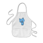 Gatito lindo, en azul delantal