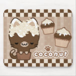Gatito Mousepad de la magdalena del coco
