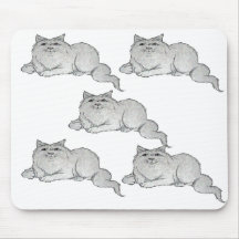 Gatito mullido Mousepad Alfombrilla De Ratones