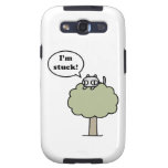 Gatito pegado en árbol galaxy s3 fundas