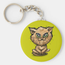 Gatito persa llavero personalizado