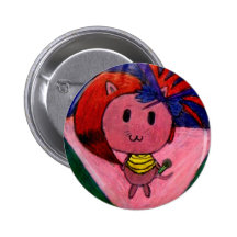 gatito rockstar pin