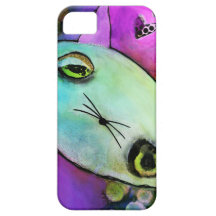 Gatito soñoliento del ojo del brillo de Gato™ del  iPhone 5 Case-Mate Cárcasas