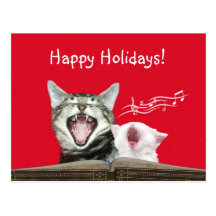 Gatitos de Caroling Postal